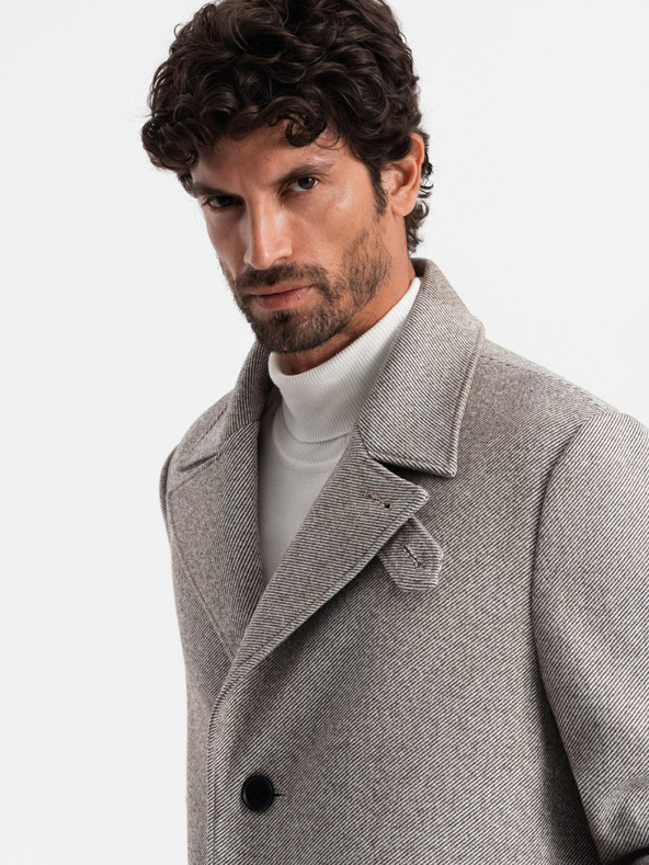 Ombre Clothing Cappotto monopetto da uomo Ombre Clothing