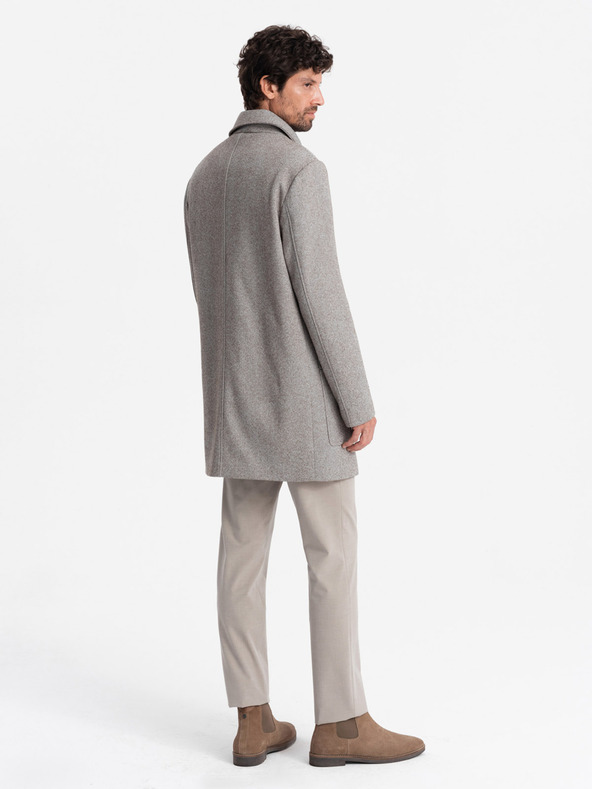 Ombre Clothing Cappotto monopetto da uomo Ombre Clothing