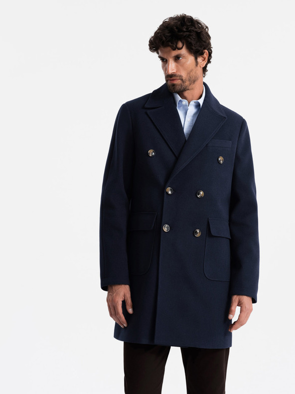 Ombre Clothing Cappotto doppiopetto da uomo Ombre Clothing