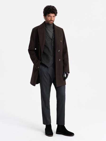 Ombre Clothing Cappotto doppiopetto da uomo Ombre Clothing
