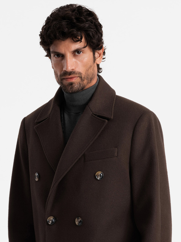 Ombre Clothing Cappotto doppiopetto da uomo Ombre Clothing