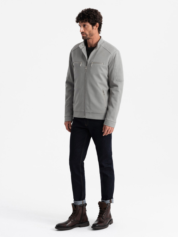 Ombre Clothing Giacca da uomo con tasche e collo Ombre Clothing