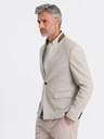 Ombre Clothing Giacca da uomo Ombre Clothing con collo alto, color tan