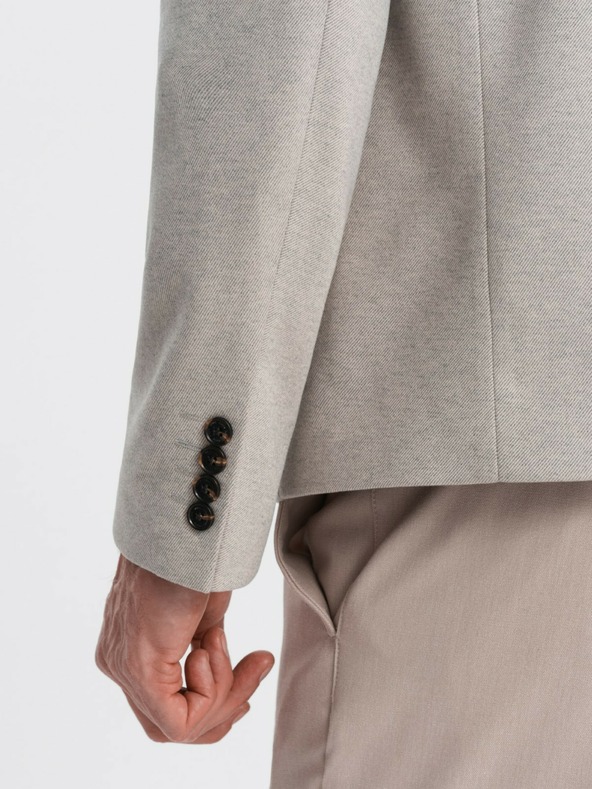 Ombre Clothing Giacca da uomo Ombre Clothing con collo alto, color tan