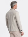 Ombre Clothing Giacca da uomo Ombre Clothing con collo alto, color tan