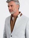 Ombre Clothing Giacca da uomo Ombre Clothing con collo alto, color tan