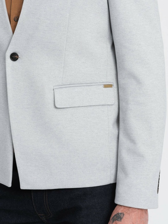 Ombre Clothing Giacca da uomo Ombre Clothing con collo alto, color tan