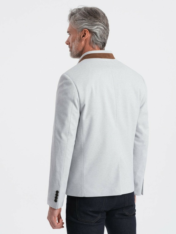 Ombre Clothing Giacca da uomo Ombre Clothing con collo alto, color tan