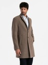 Ombre Clothing Cappotto monopetto elegante da uomo in misto lana Ombre Clothing V1 OM-COWC-0114