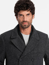 Ombre Clothing Cappotto doppiopetto corto da uomo in lana Ombre Clothing V1 OM-COWC-0115