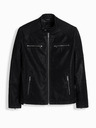Ombre Clothing Giacca biker retrò da uomo con collo alto Ombre Clothing V2 OM-JAFL-0197