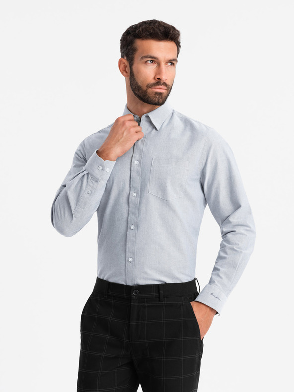 Ombre Clothing Camicia oxford uomo Ombre Clothing V2 OM-SHOS-0173