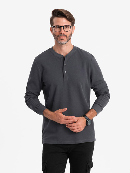 Ombre Clothing Abbigliamento Ombre in maglia waffle da uomo V3 OM-LSCL-0120