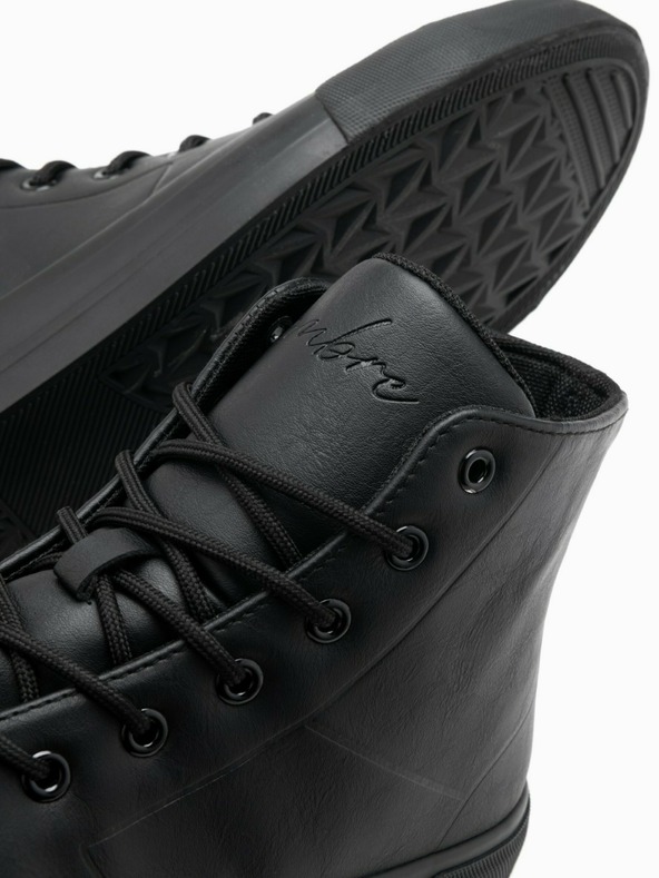 Ombre Clothing Sneakers alte da uomo con punta in gomma Ombre Clothing