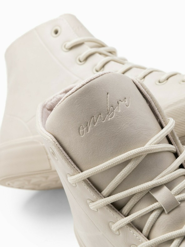 Ombre Clothing Sneakers alte da uomo con punta in gomma Ombre Clothing