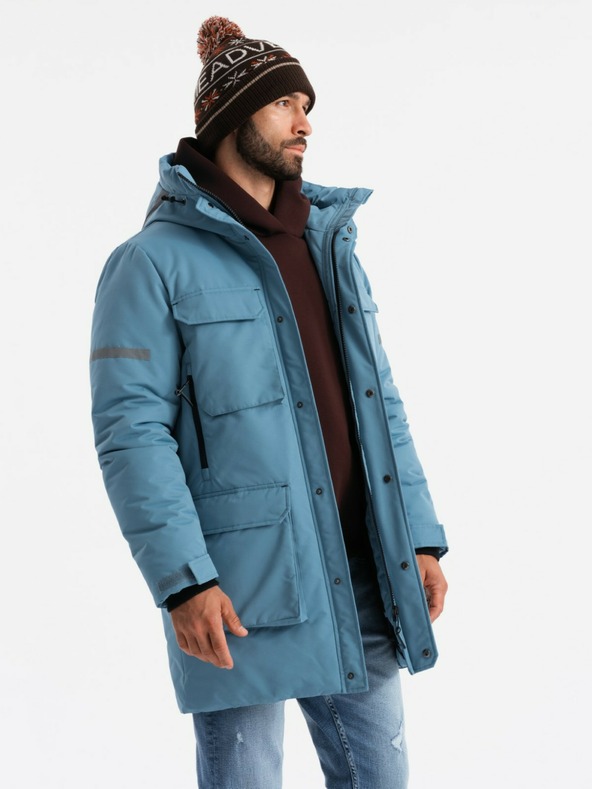 Ombre Clothing Giacca lunga isolata da uomo Ombre Clothing