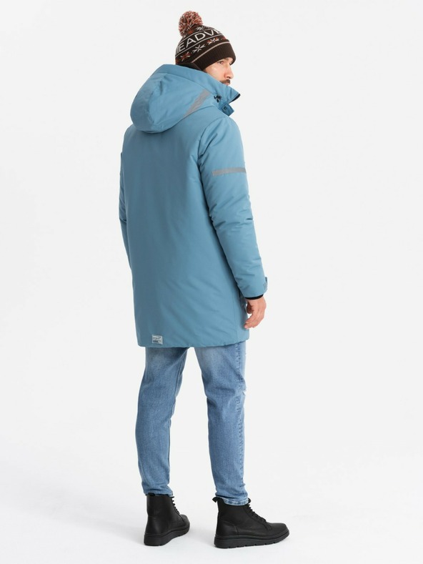 Ombre Clothing Giacca lunga isolata da uomo Ombre Clothing