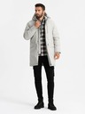 Ombre Clothing Parka lungo classico da uomo crema Ombre Clothing