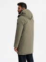 Ombre Clothing Parka classico lungo da uomo oliva Ombre Clothing