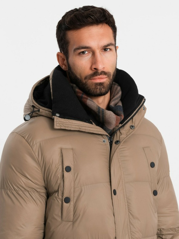 Ombre Clothing Giacca lunga da uomo con tasche Ombre Clothing