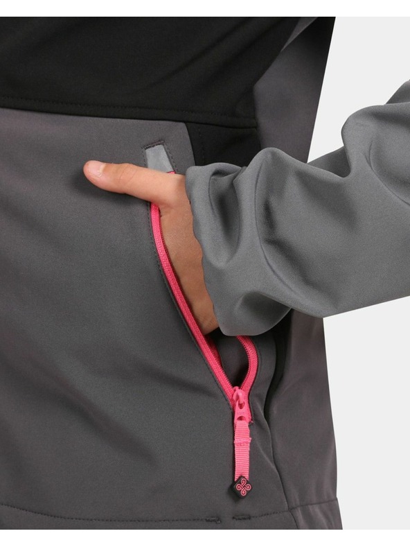 Kilpi Giacca Softshell da bambina Kilpi RAVIA-J Nero