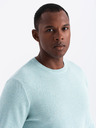 Ombre Clothing Maglione da uomo in maglia strutturata melange Menta Ombre Abbigliamento