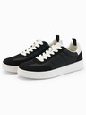 Ombre Clothing Sneakers uomo con suola spessa old-school nero Ombre Clothing