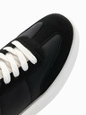 Ombre Clothing Sneakers uomo con suola spessa old-school nero Ombre Clothing