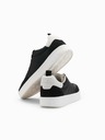 Ombre Clothing Sneakers uomo con suola spessa old-school nero Ombre Clothing