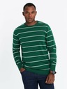 Ombre Clothing Maglione casual da uomo a righe orizzontali verde Ombre Clothing
