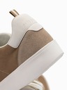 Ombre Clothing Sneakers oldschool da uomo con suola spessa marrone chiaro Ombre Clothing