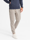 Ombre Clothing Pantaloni da uomo in maglia con pinces grigio Ombre Clothing