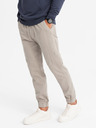 Ombre Clothing Pantaloni da uomo in maglia con pinces grigio Ombre Clothing