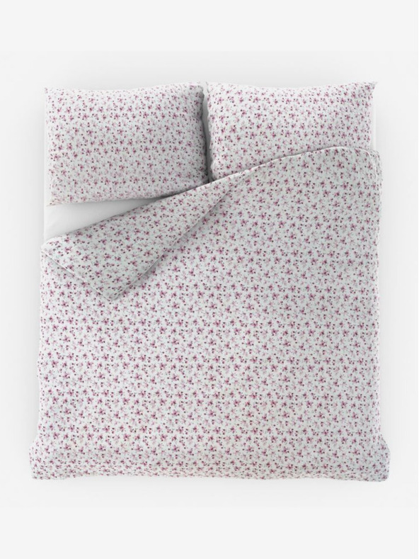 Kvalitex Biancheria da letto in cotone francese Provence Collection 200x200, 70x90cm Violeta viola Qualitex