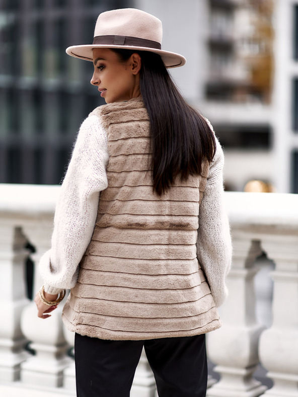 Edoti EDOTI Gilet da donna, beige