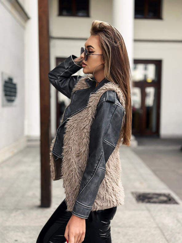 Edoti EDOTI Gilet da donna, beige