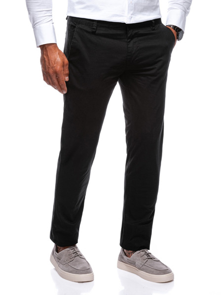 Edoti EDOTI Pantaloni chino da uomo, nero