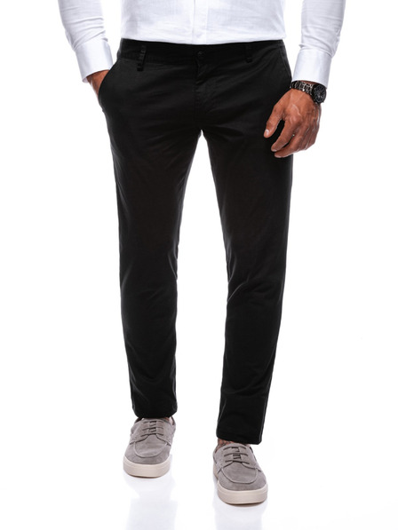 Edoti EDOTI Pantaloni chino da uomo, nero