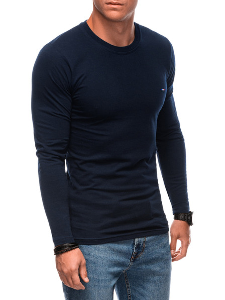 Edoti EDOTI Camicia a maniche lunghe da uomo, blu scuro