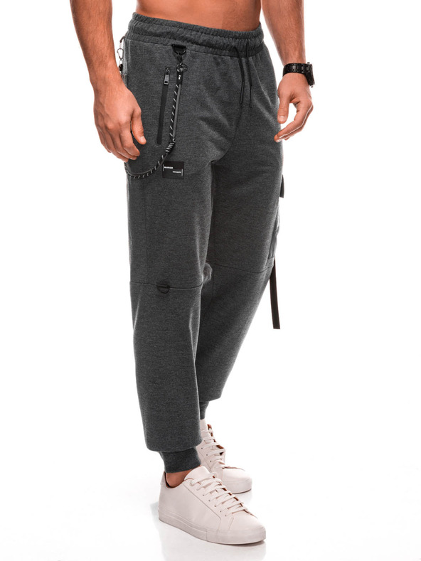 Edoti EDOTI Pantaloni da ginnastica da uomo, grigio