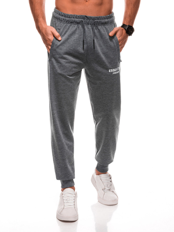 Edoti EDOTI Pantaloni da ginnastica da uomo, grigio