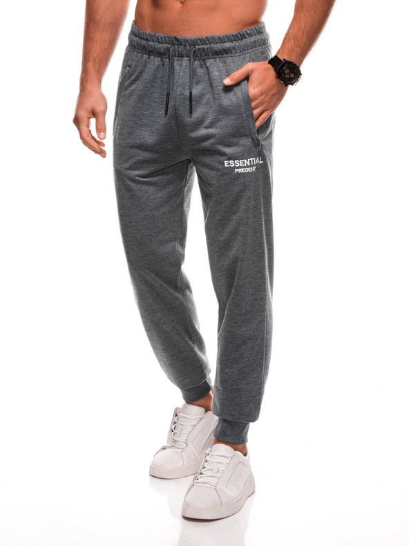 Edoti EDOTI Pantaloni da ginnastica da uomo, grigio