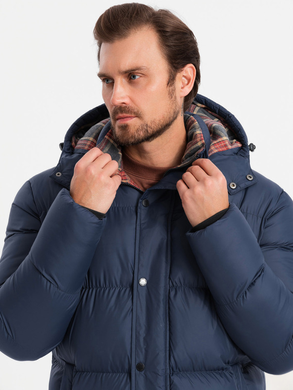 Ombre Clothing Giacca a quadri da uomo foderata Ombre Clothing