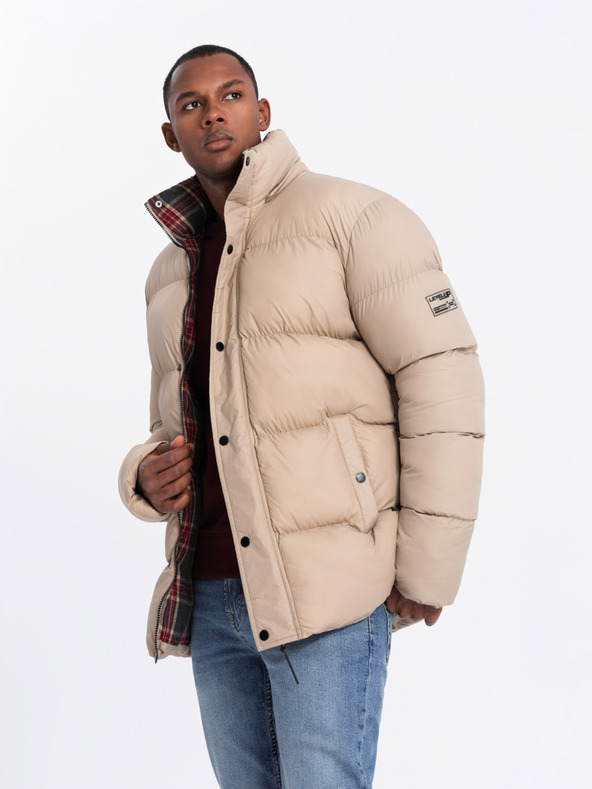 Ombre Clothing Giacca a quadri da uomo foderata Ombre Clothing