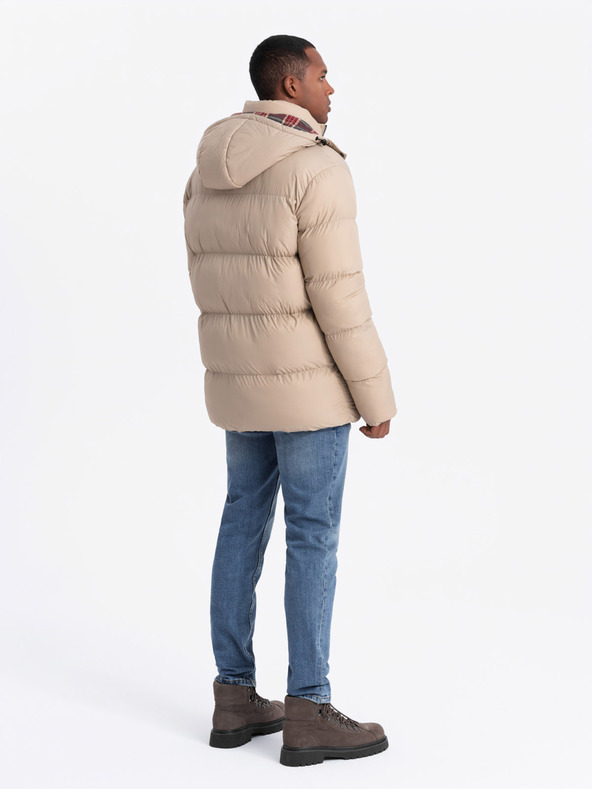 Ombre Clothing Giacca a quadri da uomo foderata Ombre Clothing