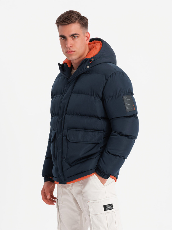 Ombre Clothing Giacca calda sportiva da uomo Ombre Clothing con doppio cappuccio