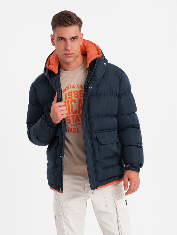 Ombre Clothing Giacca calda sportiva da uomo Ombre Clothing con doppio cappuccio