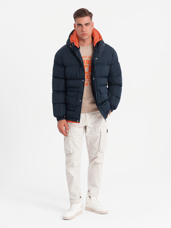 Ombre Clothing Giacca calda sportiva da uomo Ombre Clothing con doppio cappuccio