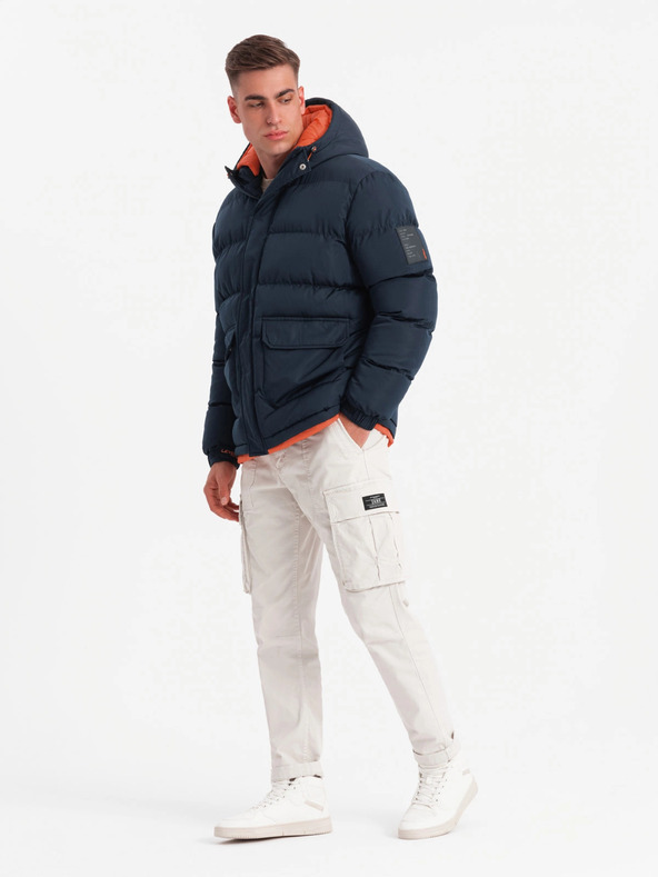 Ombre Clothing Giacca calda sportiva da uomo Ombre Clothing con doppio cappuccio