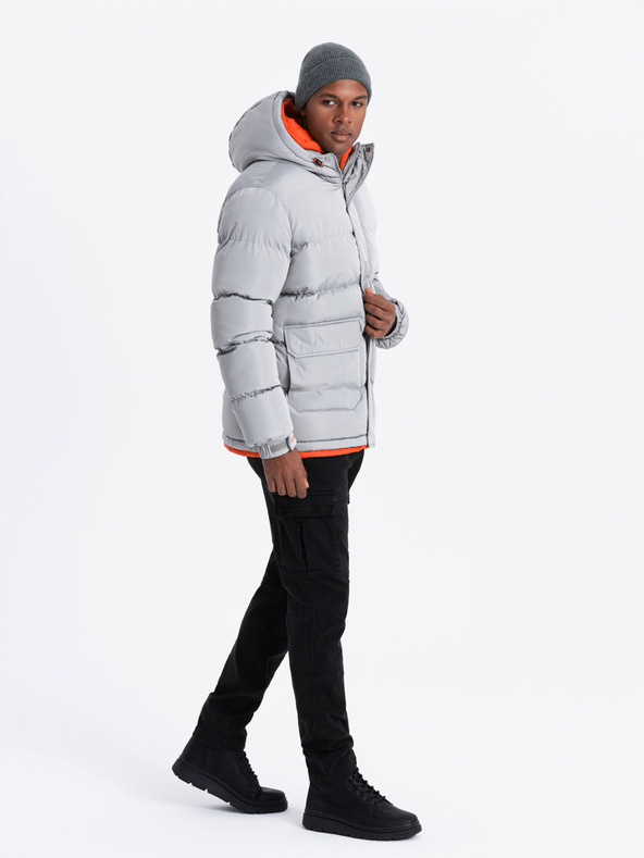 Ombre Clothing Giacca calda sportiva da uomo Ombre Clothing con doppio cappuccio